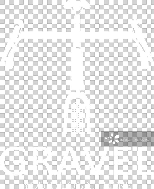 砾石自行车越野赛标志图片素材