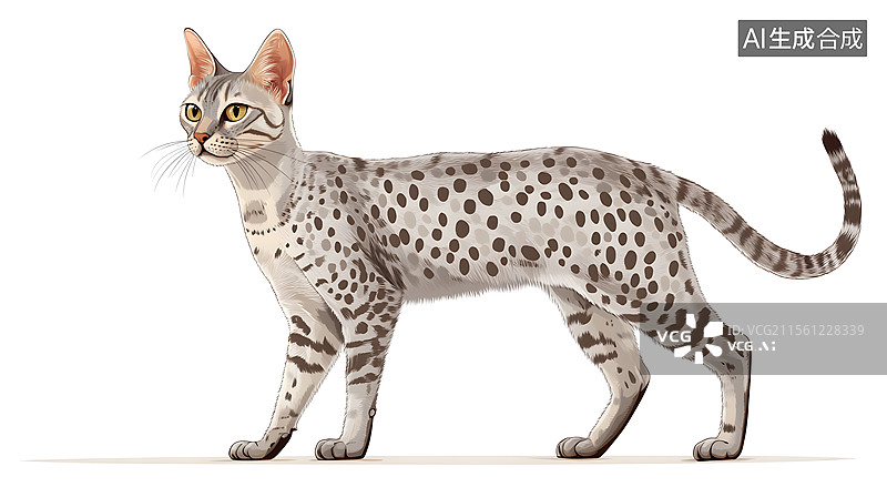 【AI数字艺术】猫咪 插画 可爱图片素材