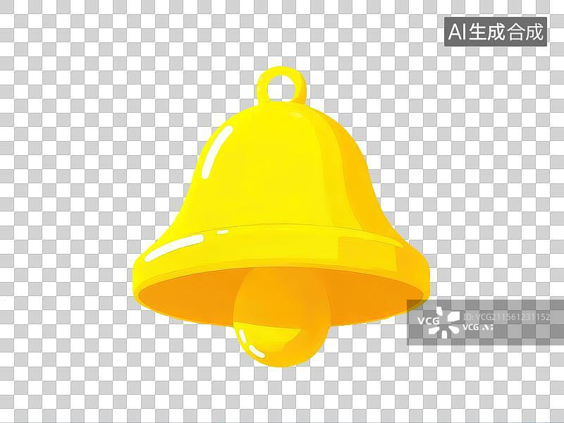 【AI数字艺术】一个黄色的铃铛图片素材