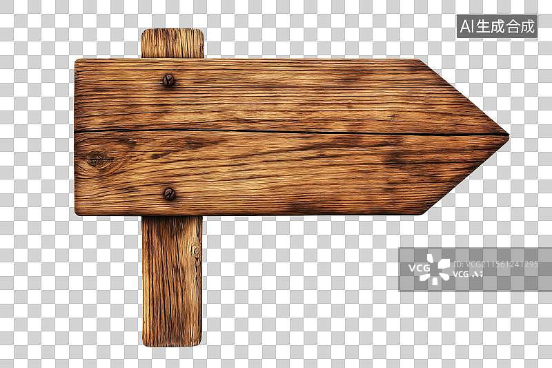 【AI数字艺术】木质指示牌图片素材