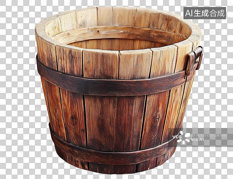 【AI数字艺术】木桶葡萄酒或啤酒桶图片素材