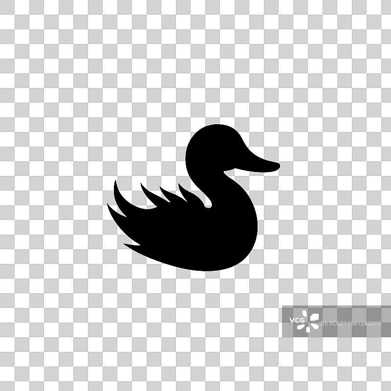 鸭子 - 极简和简单的轮廓图片素材
