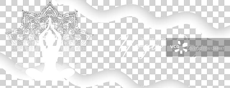 国际瑜伽日活动横幅图片素材