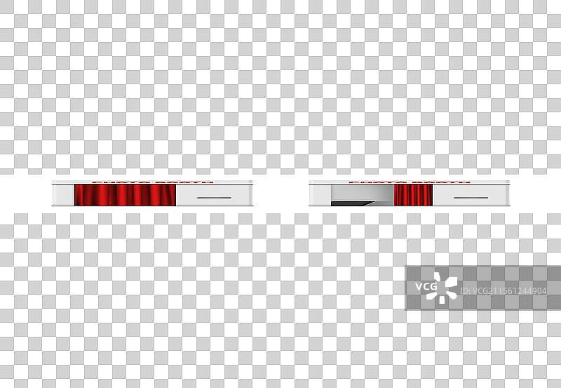 带有开合窗帘的照相亭机器图片素材