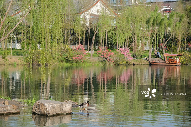 扬州瘦西湖一角图片素材