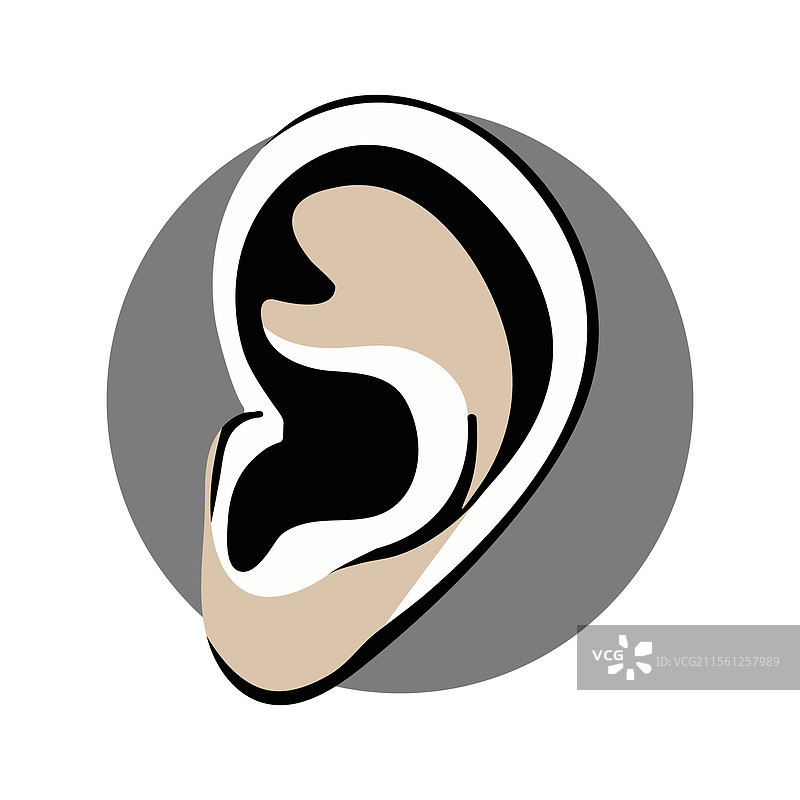 全球网站和应用的耳朵符号图片素材