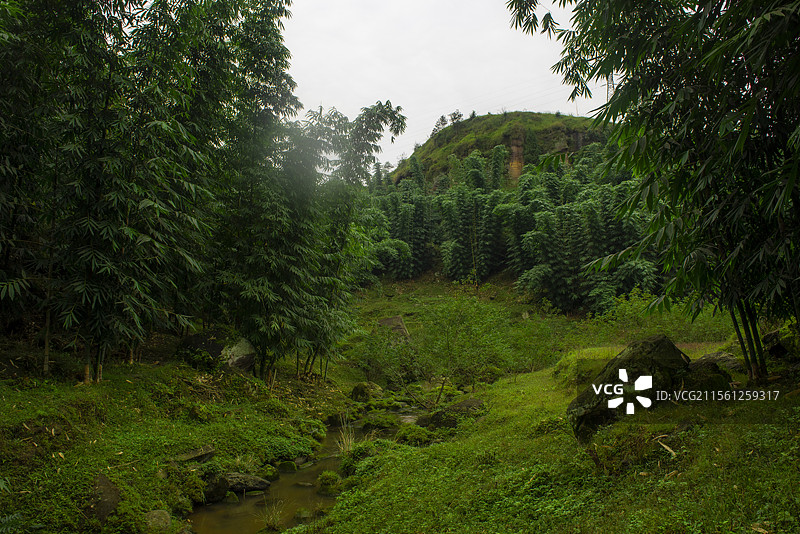 隆昌高星朝阳沟风光图片素材