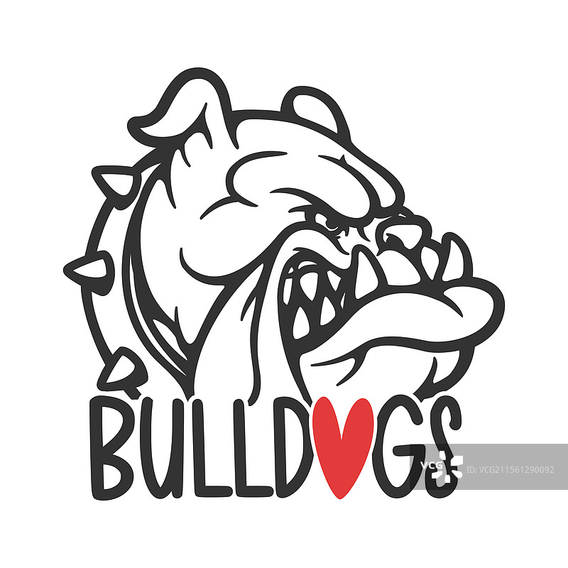 斗牛犬爱好剪贴画设计图片素材