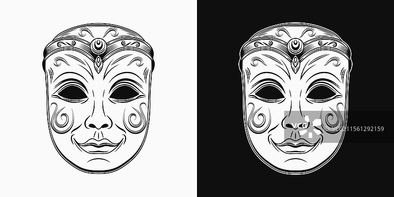 威尼斯狂欢节面具图片素材