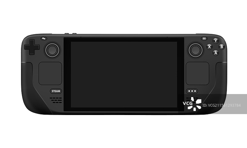 白色背景上的Steam Deck游戏机图片素材