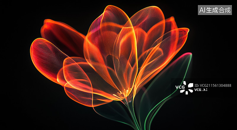 【AI数字艺术】梦幻莲花绽放之美图片素材