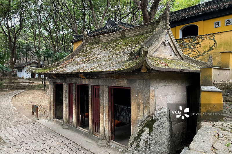 苏州天池山寂鉴寺石殿图片素材