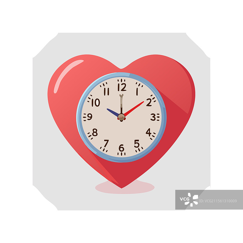 心形时钟图片素材