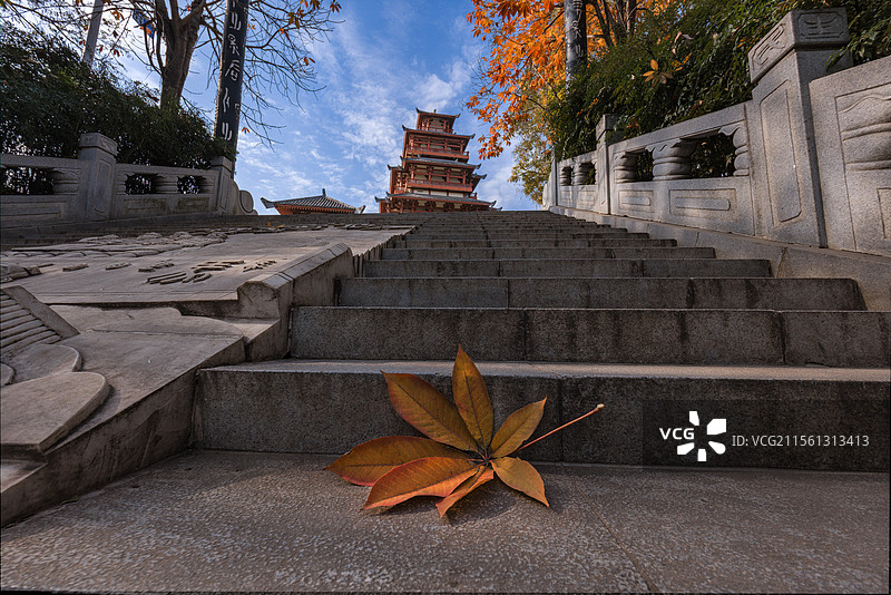 宝鸡市地标 - 石鼓阁图片素材
