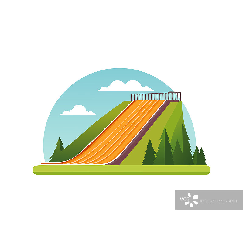 滑雪坡道图片素材