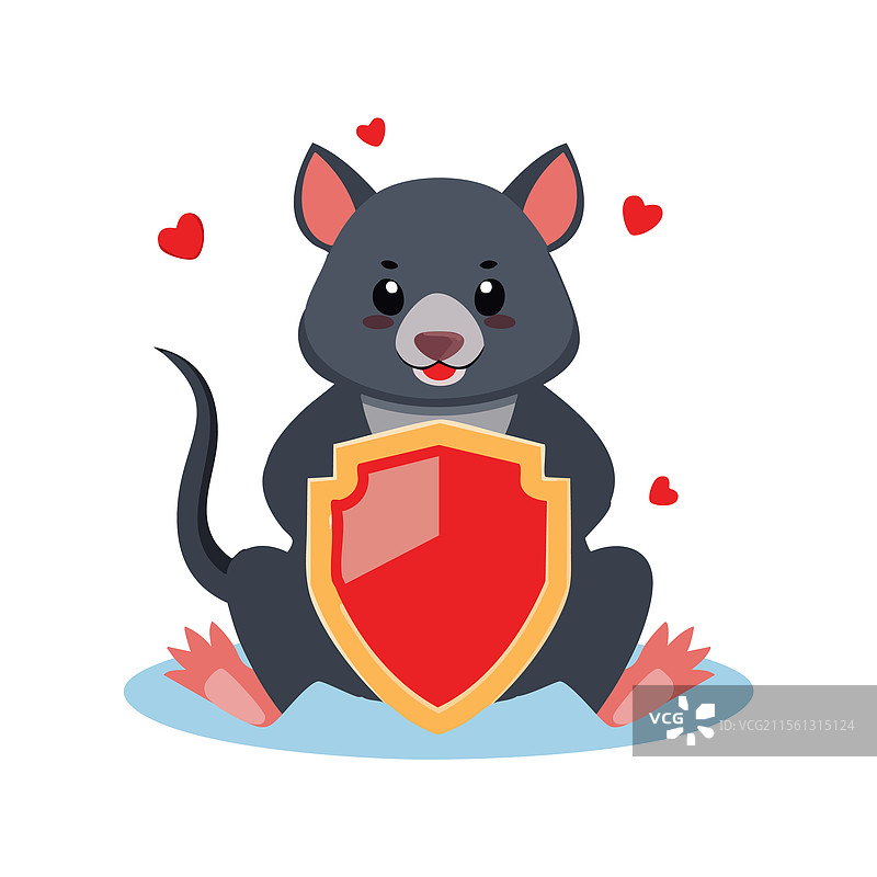 塔斯马尼亚恶魔与盾牌图片素材