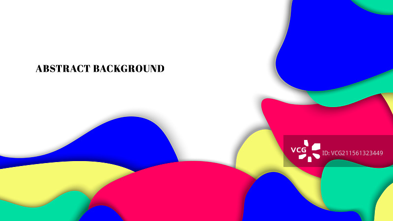 白色背景上的抽象彩色流体图片素材