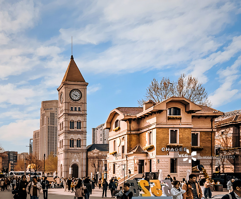 天津意大利风情街建筑图片素材