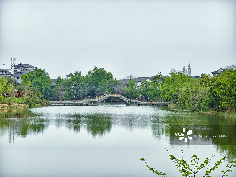 四川省遂宁市龙凤古镇风光图片素材
