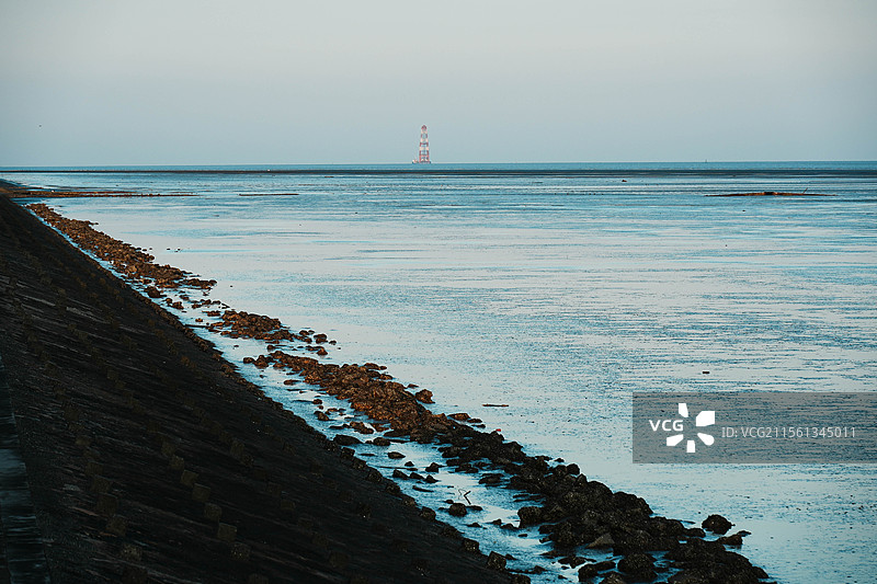 启东圆陀角海边图片素材