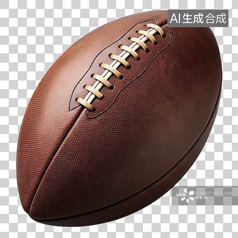 【AI数字艺术】橄榄球 美式足球 皮制美式橄榄球 免抠元素 高清 体育运动图片素材
