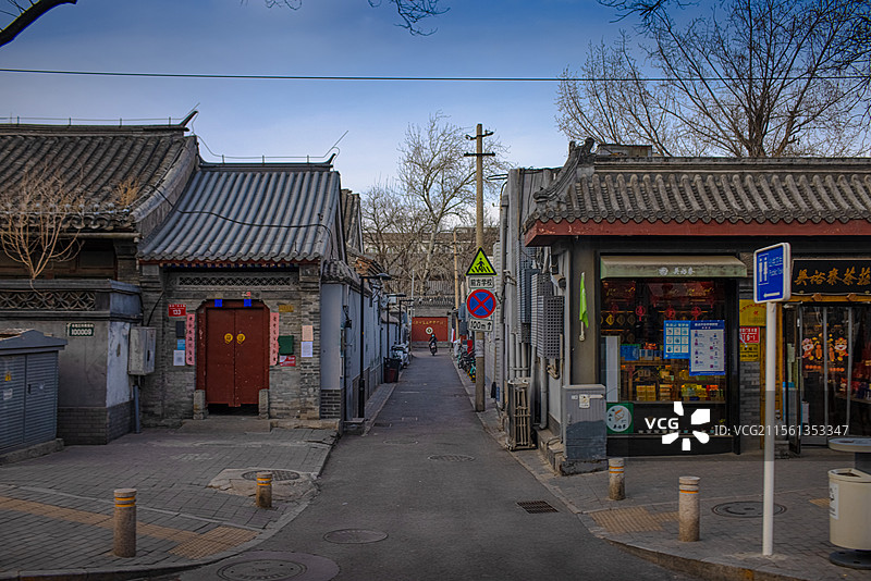 北京，平安大街，街道，冬季街景图片素材