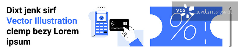 信用卡支付和折扣概念图片素材