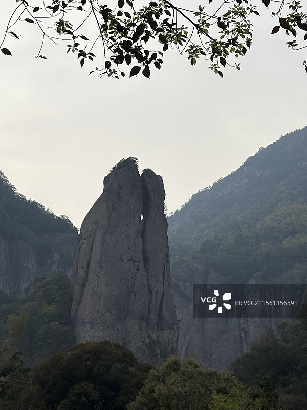 雁荡山剪刀峰图片素材