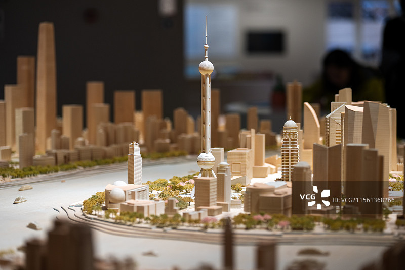 上海城市规划馆陆家嘴模型图片素材
