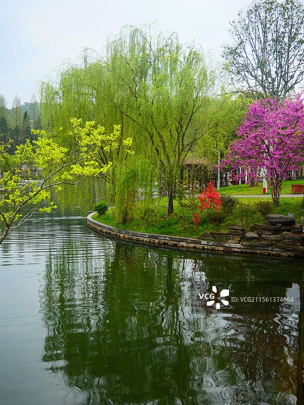 茨坪镇挹翠湖图片素材