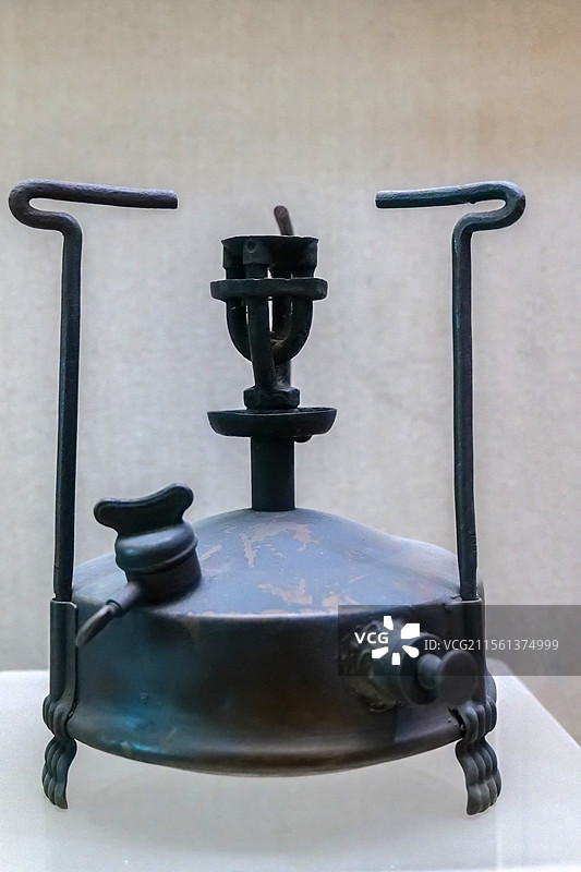 “美最时”气灯 20世纪早期德国产 山东济南胶济铁路博物馆图片素材