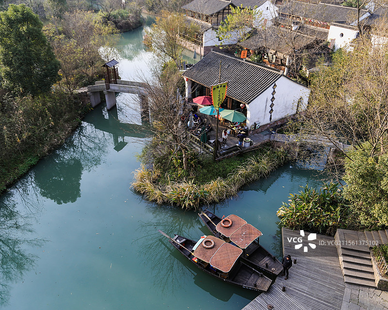 杭州西溪湿地河渚街图片素材