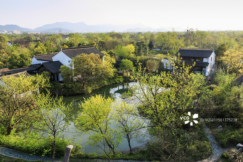 杭州西溪湿地河渚街图片素材
