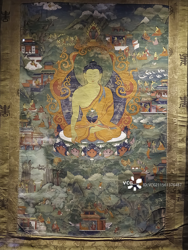 四川大学博物馆馆藏陶俑、佛像、壁画艺术品图片素材