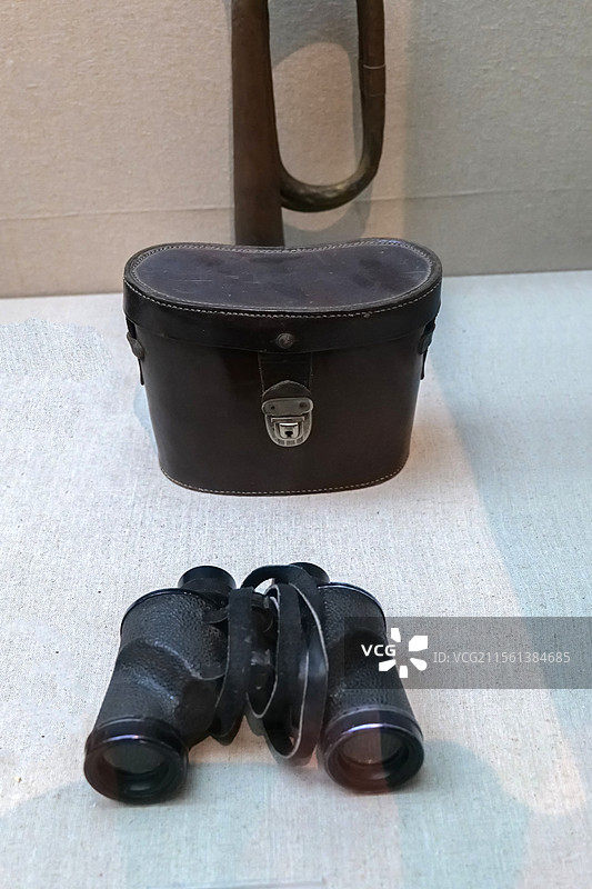 望远镜 1942年美国产 山东济南胶济铁路博物馆图片素材