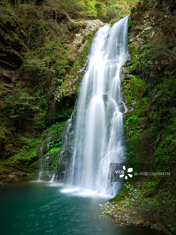 井冈山龙潭瀑布图片素材