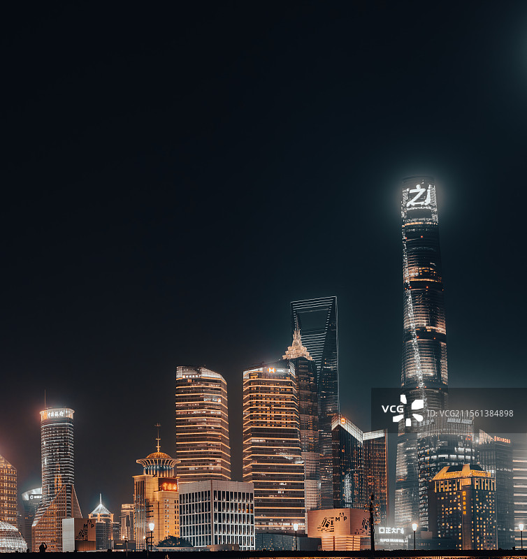 上海外滩夜景图片素材