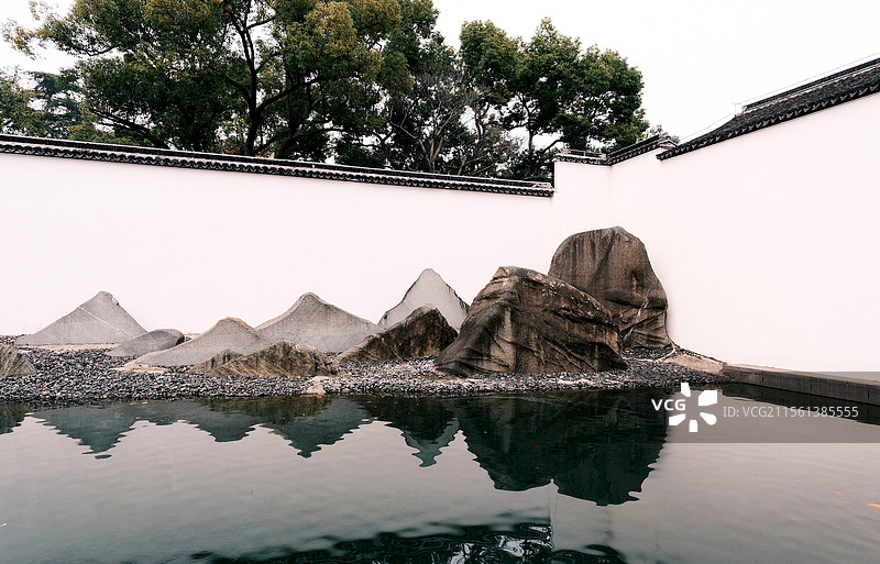 苏州博物馆，山水静物图片素材