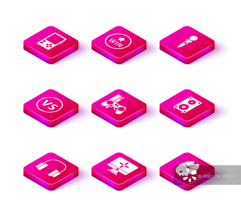 耳机与电脑显示器的对决图片素材