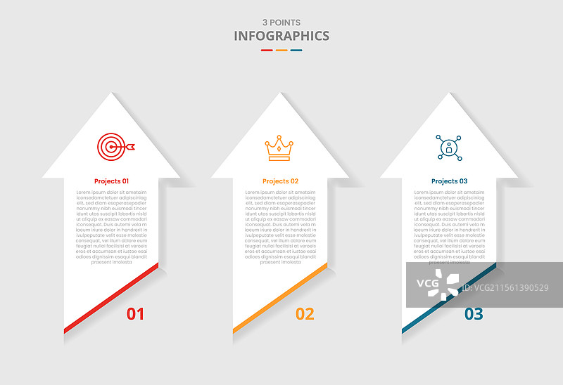 三点模板比较概念图片素材