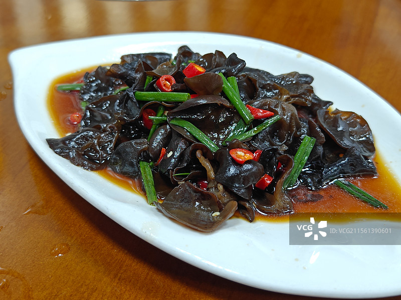 小米辣炒黑木耳图片素材