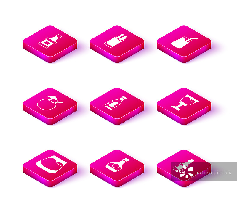 一杯威士忌、白兰地或干邑的酒瓶图片素材