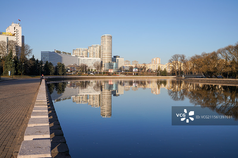 白俄罗斯 明斯克 眼泪湖图片素材