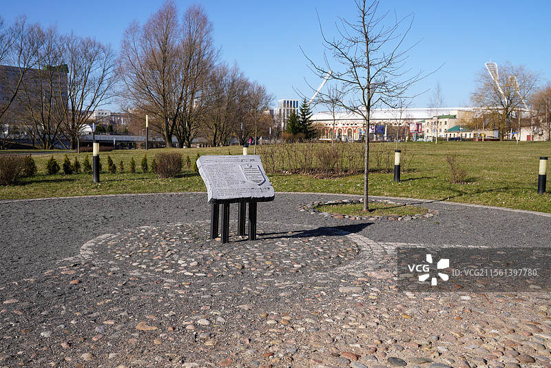 白俄罗斯 明斯克 公园 纪念物图片素材