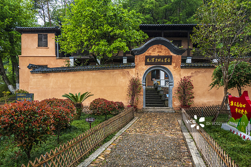 福建西大门龙岩长汀古城风光——福音医院休养所（毛泽东旧居）图片素材