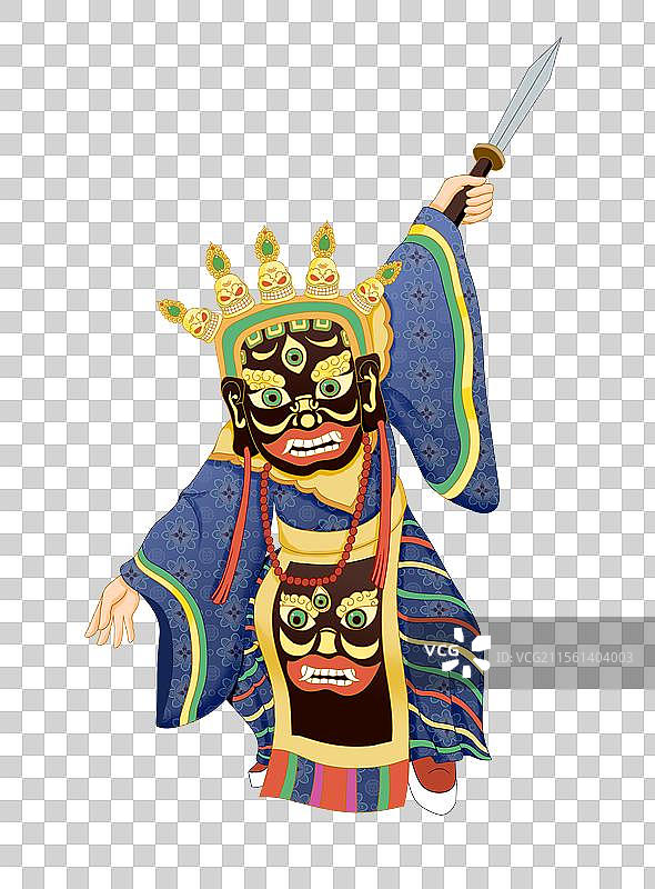 非遗傩戏人物图片素材