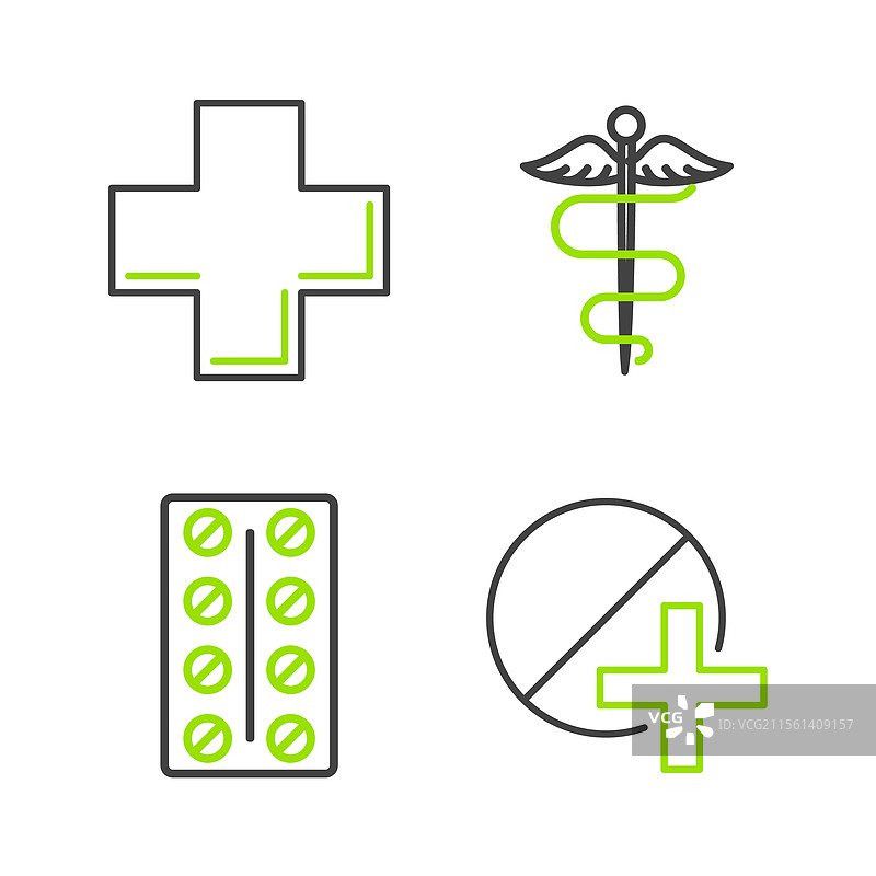 药片或药丸的泡罩包装图片素材