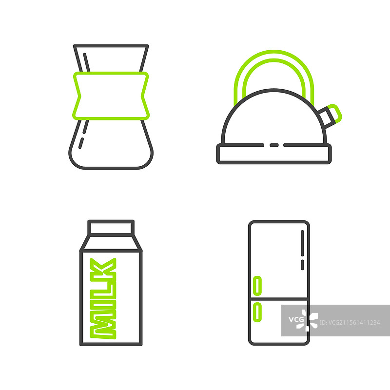 牛奶的纸包装线冷藏机图片素材
