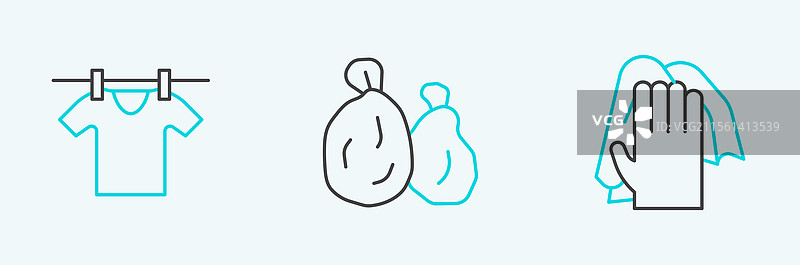 晾衣服的清洁服务图片素材