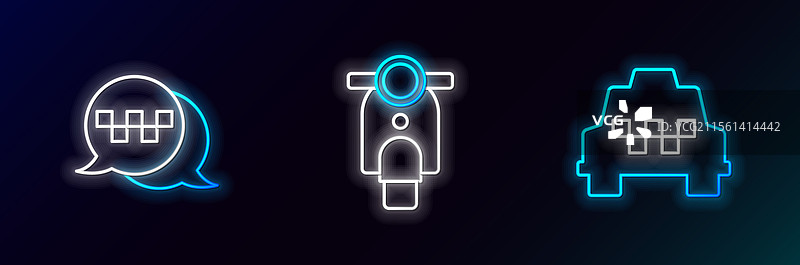 出租车呼叫服务电话线路图片素材